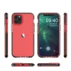 Spring átlátszó TPU tok színes kerettel iPhone 12/ 12 Pro menta - 0. kép