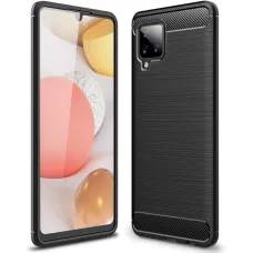 Carbon mintájú TPU tok Samsung Galaxy A42 5G fekete