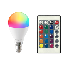 Forever Light LED Izzó RGB E14 G45 5W 500lm 4000K osztály F