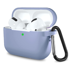  AirPods Pro 1 / 2 Techsuit Szilikon Tok, Simított Ultrathin Anyag - Éjféli Kék tok
