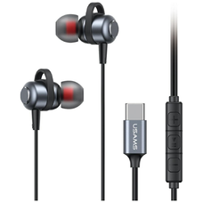USAMS EP-48 stereo fülhallgató USB-C, szín: szürke