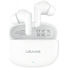 USAMS E05 TWS Bluetooth 6.0 vezeték nélküli fülhallgatók fehér