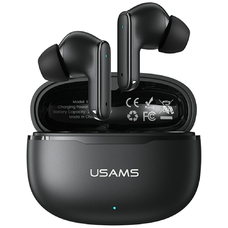 USAMS E05 TWS Bluetooth 6.0 vezeték nélküli fülhallgató fekete
