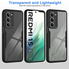 Xiaomi Redmi 15 4G / Redmi 15 5G Techsuit - ColorVerse 360 Series + Képernyővédő - Fekete tok - 4. kép