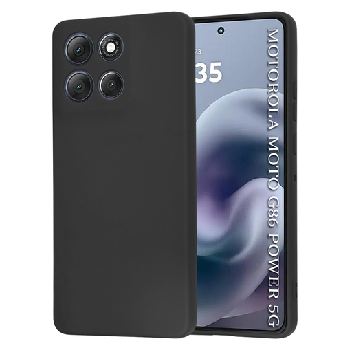 Motorola Moto G86 Power Techsuit SoftFlex Fekete tok Motorola Moto G86 Power Techsuit SoftFlex Fekete tok
