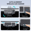 Car Holder Techsuit ModoDock (SW1) vezeték nélküli töltéssel - 360°-os forgás, Kettős motor intelligens érzékelés, 15W - Fekete - 1. kép