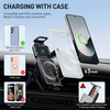 Car Holder Techsuit ModoDock (SW1) vezeték nélküli töltéssel - 360°-os forgás, Kettős motor intelligens érzékelés, 15W - Fekete - 2. kép