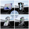 Car Holder Techsuit ModoDock (SW1) vezeték nélküli töltéssel - 360°-os forgás, Kettős motor intelligens érzékelés, 15W - Fekete - 3. kép