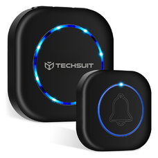  Wireless Doorbell Buzzzly (SU1) Vezeték nélküli csengő - Vízálló, 36 Egyedi dallam, 4 Hangerőszint, 5 Mód: Zene/Villogás - Fekete