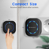  Wireless Doorbell Buzzzly (SU1) Vezeték nélküli csengő - Vízálló, 36 Egyedi dallam, 4 Hangerőszint, 5 Mód: Zene/Villogás - Fekete - 2. kép