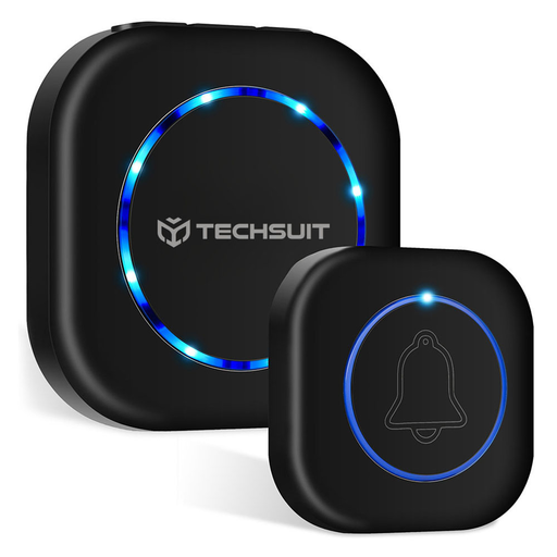  Wireless Doorbell Buzzzly (SU1) Vezeték nélküli csengő - Vízálló, 36 Egyedi dallam, 4 Hangerőszint, 5 Mód: Zene/Villogás - Fekete