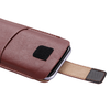 6.7 hüvelykes készülékhez Techsuit Belt Phone Case (BPC1) övre akasztható tok prémium öko bőrből, méret L - barna - 2. kép