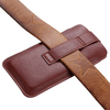6.7 hüvelykes készülékhez Techsuit Belt Phone Case (BPC1) övre akasztható tok prémium öko bőrből, méret L - barna - 3. kép