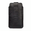 Körülbelül 6.1 inch-es telefonhoz fekete Techsuit - Belt Phone Case (BPC1) prémium öko bőrből, övtartóval, méret S - 1. kép