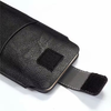 Körülbelül 6.1 inch-es telefonhoz fekete Techsuit - Belt Phone Case (BPC1) prémium öko bőrből, övtartóval, méret S - 2. kép