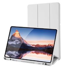 Samsung Galaxy Tab S6 Lite (2020/2022/2024) Szürke Techsuit Flex Trifold (ceruzatartóval) tok