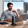 Anker fali töltő PowerBank Prime-hoz, 100W, 3A, 1 x Pogo Pin - 1 x USB-C - 2 x USB-A, fekete A1902311 - 1. kép Anker fali töltő PowerBank Prime-hoz, 100W, 3A, 1 x Pogo Pin - 1 x USB-C - 2 x USB-A, fekete A1902311 - 1. kép