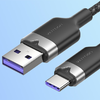 USB 2.0 A Férfi - C Férfi 6A Kábel Vention CTOBF 1M (Fekete) - 4. kép