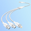 Fehér Vention CTPWG 3in1 3A kábel 1,5M USB 2.0 A - 1. kép