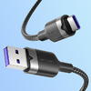 USB 2.0 A Férfi - C Férfi 6A kábel Vention CTOBH 2M (Fekete) - 1. kép