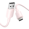 USB 2.0 A Típusú - C Típusú 3A Kábel Vention CTQPF 1M (Rózsaszín) - 0. kép