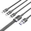 USB 2.0 A Férfi - 3 az 1-ben 6A Kábel Vention CTRBG 1,5M (Fekete) - 0. kép