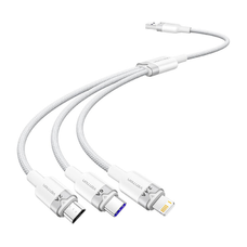 Vention CTRWG 1,5M USB 2.0 A - 3in1 kábel (fehér)