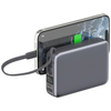 Powerbank 4smarts Pocket Dual Cord 20000mAh 22.5W beépített USB-C kábel 15cm szürke - 0. kép