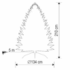 HOME KMF8LED210 havas műfenyő LED-ekkel - 3. kép