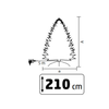 HOME KMF8LED210 havas műfenyő LED-ekkel - 4. kép