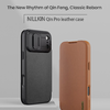 Nillkin Qin Book PRO iPhone 17 Pro Max barna tok - 1. kép
