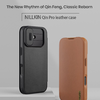 Nillkin Qin Book PRO tok Apple iPhone 17 Brown tok - 1. kép