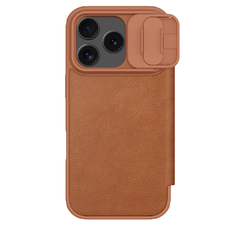 Nillkin Qin Fliptok PRO tok Apple iPhone 17 Pro Barna