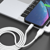 Dudao kábel USB - USB Type C 6A kábel 1 m fehér (TGL3T), - 1. kép Dudao kábel USB - USB Type C 6A kábel 1 m fehér (TGL3T), - 1. kép