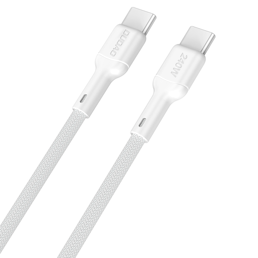 Dudao L9C Max 240W PD USB-C - USB-C 2m kábel - Fehér Dudao L9C Max 240W PD USB-C - USB-C 2m kábel - Fehér