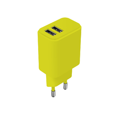 Setty 2x USB 2,4A LSIM-AA-1211 lime töltő