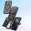 Dux Ducis Lawa bőrtok iPhone 16 Pro Max - Fekete tok - 1. kép