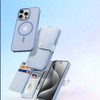 Dux Ducis Lawa bőr tok iPhone 15 Pro Max - Kék tok - 3. kép