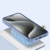 Dux Ducis Lawa bőr tok iPhone 15 Pro Max - Kék tok - 4. kép