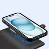 Dux Ducis Lawa bőr iPhone 15 tok - Fekete tok - 3. kép
