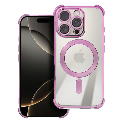 iPhone 17 Pro Max rózsaszín tok ANTISHOCK ELECTRO, kompatibilis a MagSafe funkcióval iPhone 17 Pro Max rózsaszín tok ANTISHOCK ELECTRO, kompatibilis a MagSafe funkcióval