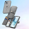 Dux Ducis Lawa bőr iPhone 15 tok - Szürke tok - 2. kép