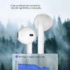 JELLICO vezetékes fülhallgató EP2A USB-C mikrofonnal 1.2M Fehér - 2. kép