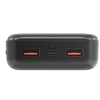MOONX power bank MP02 PD 20W 1xUSB-C + 2xUSB QC3.0 22.5W 20000mAh fekete - 2. kép