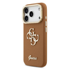 Guess PU Grained 4G Logo Stand Camera Frame tok iPhone 17 Pro Barna - 0. kép
