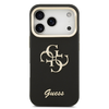 Guess PU Grained 4G Logo Stand Camera Frame tok iPhone 17 Pro fekete - 1. kép