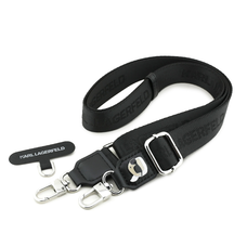 Karl Lagerfeld Universal crossbody pánt Karl Patch fekete