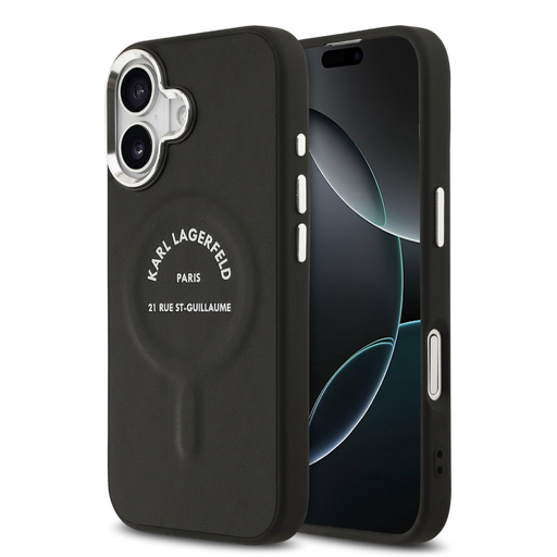  iPhone 17 Karl Lagerfeld PU RSG Logó MagSafe tok