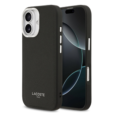 Lacoste PU Leather Champs Elysees MagSafe iPhone 17 tok Fekete