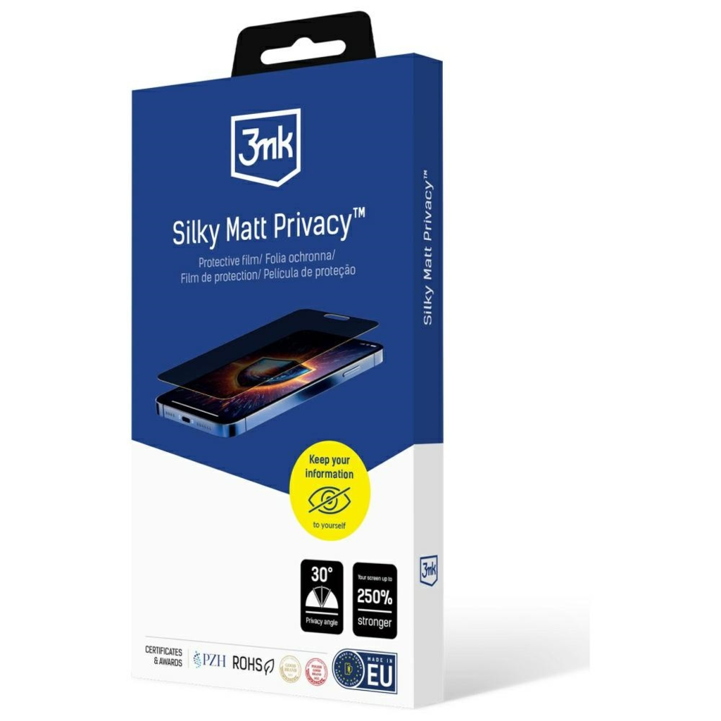 iPhone 17 Pro 3MK Silky Matt Privacy üvegfólia - 8